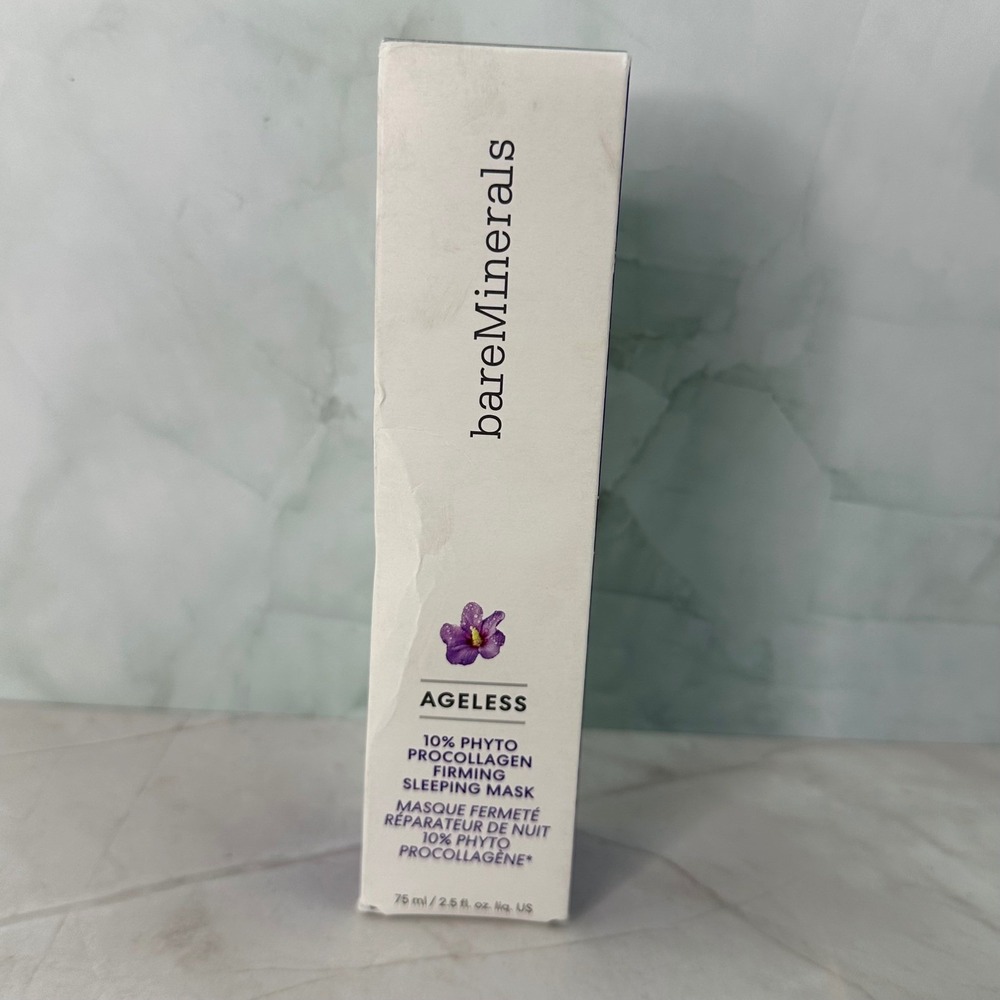 bareMinerals Ageless 10% Phyto Procollagen Firming Sleeping Mask 2.5 fl oz New
